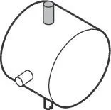 Hansgrohe Griff Axor Starck für Thermostat chrom, 10391000 10391000