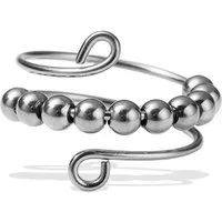 Firetti Fingerring Schmuck Geschenk Edelstahl Ring Anti-Stress Meditationsring, Made in Germany
