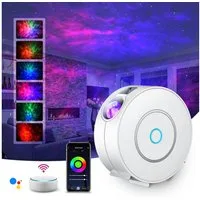 Ophy Projektionslampe WiFi LED Sternenhimmel Projektor mit RGB Dimming, LED fest integriert, dimmbare Projektionslampe für Kinderzimmer & Wohnzimmer