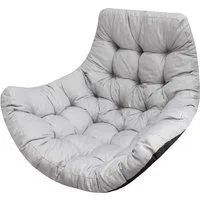 Hobbygarden Stuhlkissen Hängesessel Kissen Polster Auflage für Polyrattan Rattan Hängeschaukel, Sitzauflage für Hängekorb Rückenkissen für Hängesitz Indoor & Outdoor