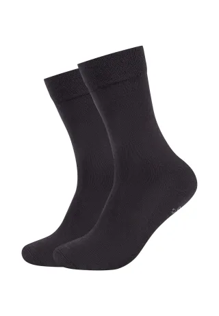 Camano Socken "Socken comfort cotton Stopper 2er Pack" 2er Pack Sohlenprint für sicheren Halt auf glatten Böden, Gepolsterte Sohle entlastet den Fuß spürbar