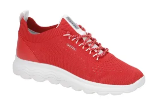 Geox Damenschuhe D15NUA 0006K C7000 SPHERICA Halbschuhe Sneaker rot + wei? mi...