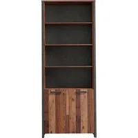 FORTE Aktenregal Clif, Bücherregal, Breite 86 cm, viel Stauraum mit 2 Türen
