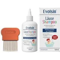 Evolsin Gelshampoo Läuseshampoo & Läusekamm für Erwachsene & Kinder ab 6 Monaten, Entfernt Kopfläuse