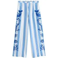 Next Stoffhose Hose aus Leinenmischung mit weitem Bein (1-tlg)