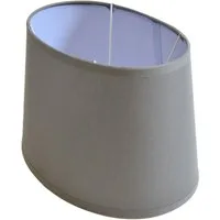 B&S Lampenschirm Lampenschirm oval Stoff für Steh - Tischlampe versch Farben H 17 cm