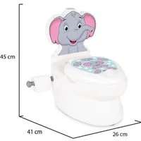 Siva Toilettentrainer WC Potty Elefant Toilettentrainer Kinderklo Lern Töpfchen, (Set)