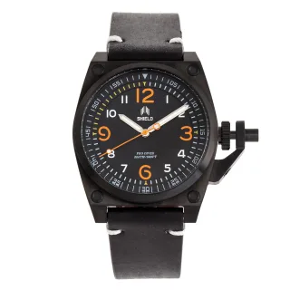 Montre de plongée pour homme avec bracelet en cuir Shield Pascal