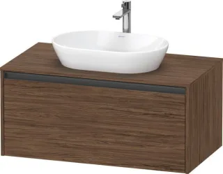Duravit Ketho.2 Konsolenwaschtischunterbau wandhängend Nussbaum dunkel Matt 1000x550x459 mm - K24886 K24886021210000