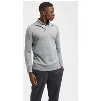 Selected Troyer SLHBERG HALF ZIP CARDIGAN NOOS Baumwolle, regular fit