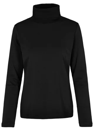 CLARINA - NOS Rollkragenshirt, 1/1 Arm 900 schwarz - Gr. - 38