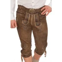 Maddox Trachtenlederhose Kniebundlederhose - SCHÖNSEE - hellbraun