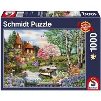 Schmidt Spiele Puzzle Haus am See. 1.000 Teile, 1000 Puzzleteile