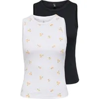 ONLY Shirttop ONLSALLY TANK TOP 2 PACK AOP CS JRS (Packung, 2-tlg)