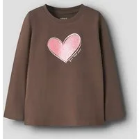 Name It Langarmshirt NMFKATELIN LS TOP PB Baumwollmischung, regular fit