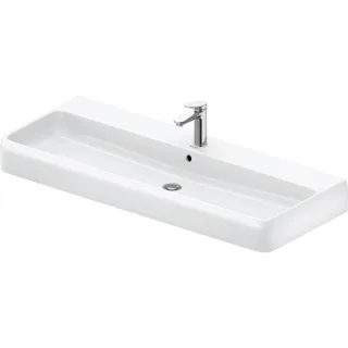 Duravit Collection One Waschtisch 2382120000 120x47cm, mit Hahnloch, Überlauf, Hahnlochbank, weiß Hochglanz