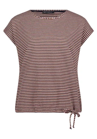 Betty Barclay - Strukturshirt Dark Blue/Brown - Gr. - 36