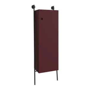 VitrA Plural Hochschrank mit Metallrack 53 x 30 x 159 cm (BxTxH) mit 1 Tür Türanschlag Matt,80487 80487