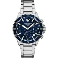 Emporio Armani Chronograph AR11798, Armbanduhr, Solar, Herrenuhr, Edelstahlarmband, analog, Tag