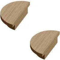 sossai® Möbelgriff Eichenholzgriff / Echtholzgriff, GAH02 (2-St), Lochabstand 20mm