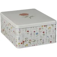 Ib Laursen Vorratsdose Ib Laursen - Vorratsdose Dose mit Deckel Blumenmuster 20x11x27cm