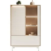 Lookway Standvitrine FLORENCE 2D1W mit LED-Beleuchtung Breite: 100 cm