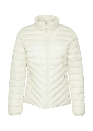 s.Oliver Red Label - Leichte Steppjacke mit Stehkragen weiß - Gr. - 40