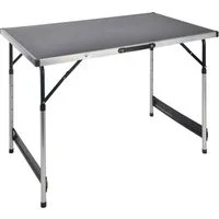 Spetebo Campingtisch Aluminium Campingtisch höhenverstellbar - 100 x 60 cm (Anzahl, 1-St., Stück), schnell aufzubauen mit praktischem Tragegriff