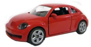siku 1417 VW The Beetle Metall/Kunststoff Rot Öffenbare Türen Bereifung aus Gummi