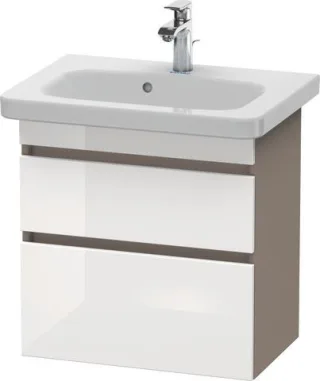 Duravit DuraStyle Waschtischunterbau wandhängend Weiß & Basalt Hochglanz & Matt 580x368x610 mm - DS6 DS647902243