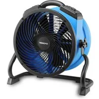 XPOWER Tischventilator Luftumwälz Utility Lüfter Elektro Ventilator Laufradventilator, 100W, 1600CFM, 3H Timer & 4 Geschwindigkeiten, 47.2x48.8x23.9cm