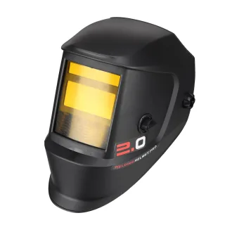 Welding Helmet Auto Darkening Blue Light Blocking True Color Solar Powered 1/1/1/1 Optical Clarity 2 Arc Sensors Shade 9