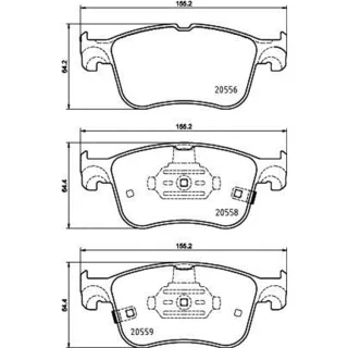 Hella Bremsbel?ge vorne Ford Focus Kuga Puma