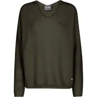 Mos Mosh Strickpullover MOS MOSH Pullover THORA mit Alpaka - Grape Leaf