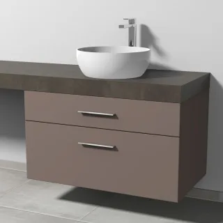 Sanipa Waschtischunterbau mit Auszügen 2morrow (G3310) 510x900x520 Taupe-Matt, G33101T G33101T