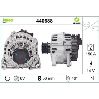 Valeo Lichtmaschine Ford C-Max Focus Grand Kuga 2,0 440688