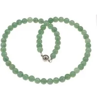 Bella Carina Perlenkette Kette aus Jade Perlen 8 mm grün aus Myanmar, Jade aus Myanmar