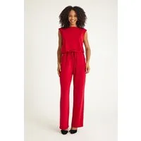 fashionshowcase Overall Overall Eleganter Damen Jumpsuit aus Stretch-Jersey Einteilig