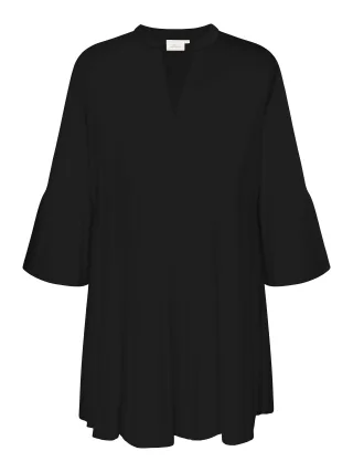 ONLY CARMAKOMA - CARHAVANA 3/4 TUNIC DRESS AOP Black - Gr. - 44