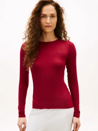 LS BASELAYER T-SHIRT rouge - Gr. - XL
