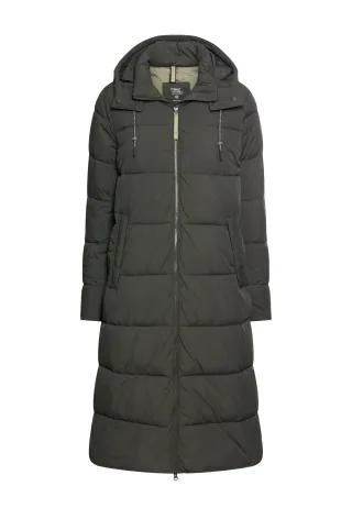 camel active - Wasserabweisender Mantel mit abnehmbarer Kapuze forest night - Gr. - 38