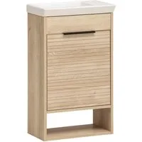 Schildmeyer Waschtisch Mads, Waschtisch, melaminharzbeschichtet,Made in Germany, B: 45 cm (1-St), Solide Verarbeitung - Dieses Produkt ist in Deutschland gefertigt