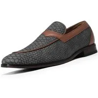 Allthemen Slip-On Sneaker Herren Loafer mit Schuppenprägung Eleganter Business-Casual Slipper