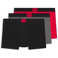 HUGO Trunk (Set, 3-St) mit kontrastfarbenen Logobadge