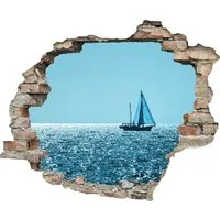 queence Wandtattoo Segelboot (1 St), Wandsticker, Wandbild, selbstklebend, 3D, Wanddurchbruch