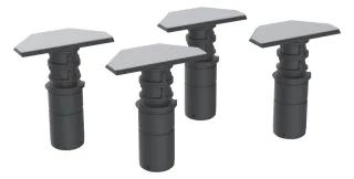 BetteLevel Montagefüße, 150x70x135 mm, Verstellbereich: 80 - 220 mm, Kunststoff, Metall, B57-0420 B57-0420