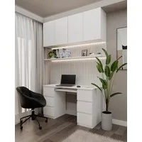 Raumhirsch Furniture Schreibtisch mit Tastaturauszug, Bürotisch, BüroBürotisch (Maße 130 x 76 x 51 cm, universell nutzbar), Modernes Design, Robuste Konstruktion