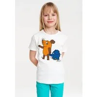 LOGOSHIRT T-Shirt Sendung mit der Maus - Maus & Elefant mit buntem Print