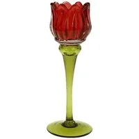 Werner Voß Kerzenhalter Kerzenleuchter Tulpe Rot (21,5cm)