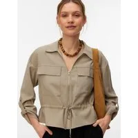Vero Moda Langarmbluse VMKATIE LS SHIRT WVN NOOS Materialmix
